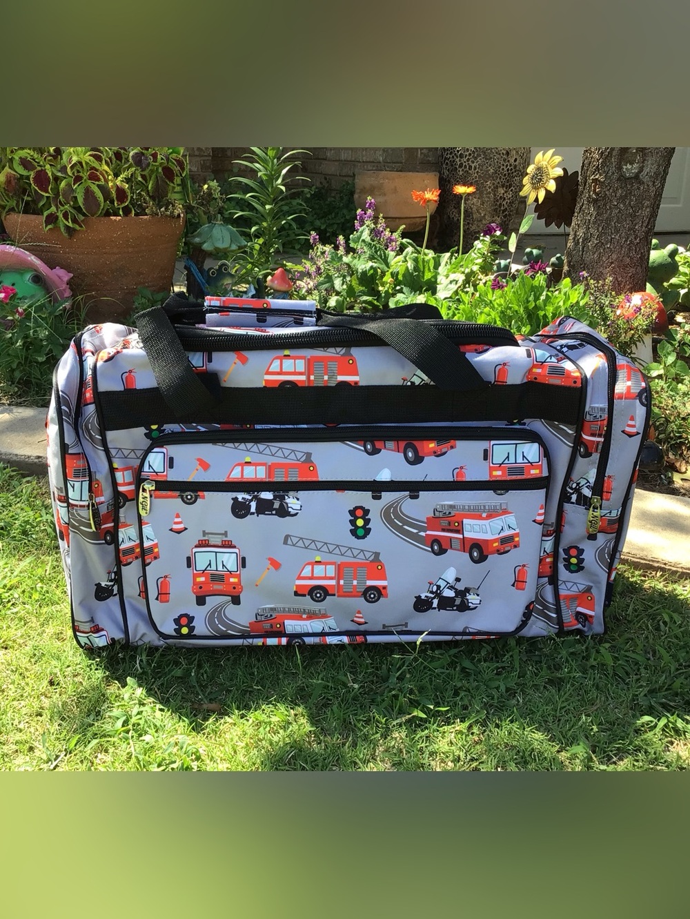 XLarge Firetruck Dufflebag